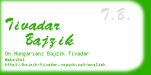 tivadar bajzik business card